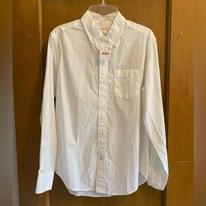 Crewcuts Boys’ Secret Wash Shirt in Poplin; White; Size 12; NEVER WORN
